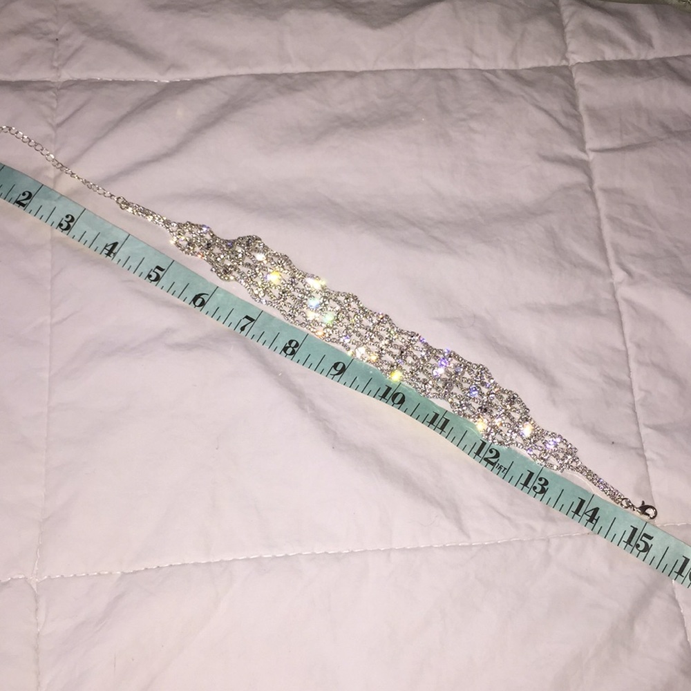 Glass Rhinestone choker - Picture 5 of 8